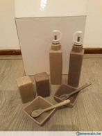 Nieuw olie/azijn/zout/peper set/2 sauspotjes/2 lepels, Ophalen of Verzenden, Nieuw