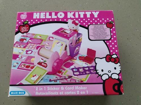 Hello Kitty - Blue Box - 2 en 1 Sticker & Card Maker, Enfants & Bébés, Jouets | Éducatifs & Créatifs, Utilisé, Bricolage, Découverte