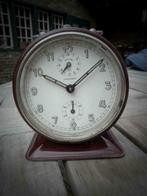Vintage Junghans wekker ca. 1950 bordeaux mooi, Antiek en Kunst, Ophalen of Verzenden