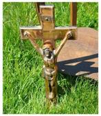 crucifix en cuivre rouge lourd, Antiquités & Art, Antiquités | Objets religieux