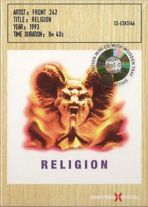 FRONT 242 RELIGION - LIMITED MINI CD IN WOODEN BOX, CD & DVD, CD | Rock, Neuf, dans son emballage, Alternatif, Envoi