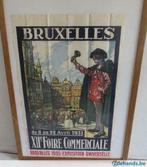 2 art deco affiches 1933 Foire de bruxelles met  belleman, Antiek en Kunst
