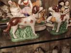 Paire de chiens vieil Andenne, Collections, Statues & Figurines, Comme neuf, Enlèvement ou Envoi