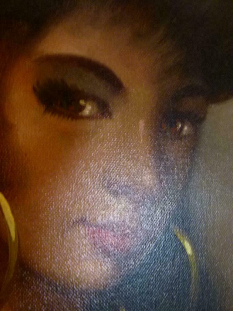 vintage schilderij Zuiderse Schone Heinz Führing, Ophalen of Verzenden