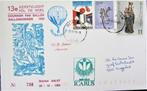 POSTZEGELS BELGIË- BALLONPOST OP GROTE COVER-  OORDEGEM, Ophalen of Verzenden, Gestempeld, Overige thema's