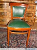 chaise Thonet  cuir vert, Huis en Inrichting, Gebruikt, Ophalen