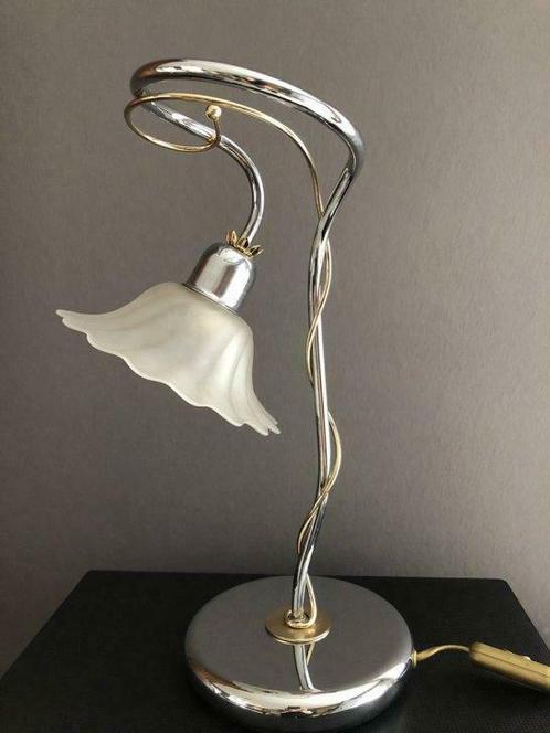 Lamp staanlamp 40 cm hoog, Maison & Meubles, Lampes | Lampes de table, Utilisé, 50 à 75 cm, Métal, Enlèvement