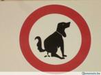 panneau rond rigide "déjections animales interdites", Divers, Enlèvement