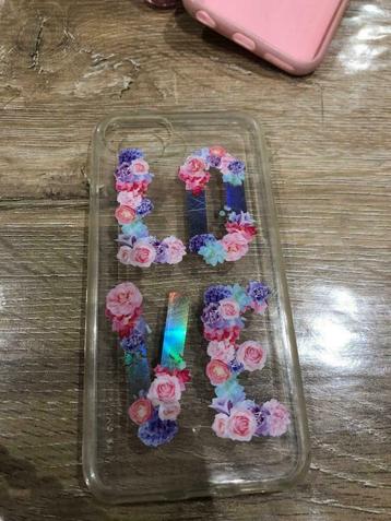 Coque transparente Love fleurs iPhone 6S