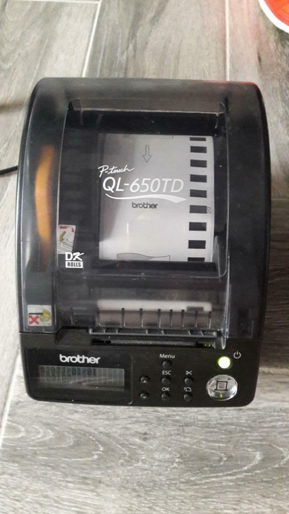 BROTHER QL-650TD THERMISCHE PRINTER, Computers en Software, Printerbenodigdheden, Gebruikt, Overige typen, Ophalen of Verzenden