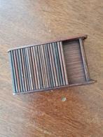 Plat houten doosje met rolluik, Antiek en Kunst, Ophalen of Verzenden