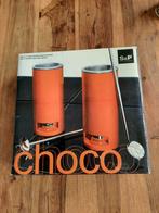 S&P set 2 oranje fondue warmers - chocoladefondue - retro, Ophalen of Verzenden, Zo goed als nieuw