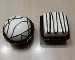 miniatuur gebakje theelicht houder praline, Overige materialen, Ophalen of Verzenden, Zo goed als nieuw, Crème