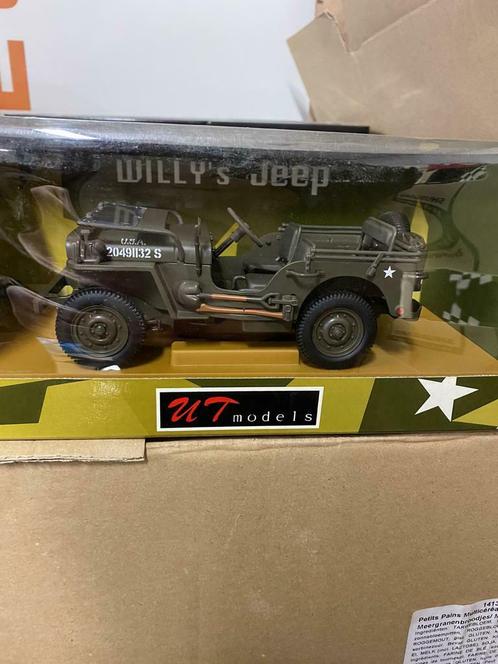 Willy’s Jeep 1/18 UT models nieuw in doos, Hobby & Loisirs créatifs, Voitures miniatures | 1:18, Neuf, UT Models, Enlèvement ou Envoi