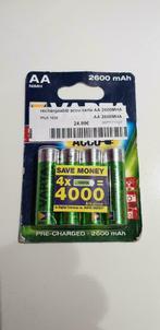 Set van 4 oplaadbare AA-batterijen van 2600 mAh - nieuw en v, Nieuw, Ophalen of Verzenden, Oplaadbaar