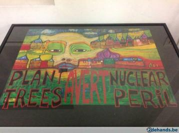 Hundertwasser, gelimiteerde poster, 90x100cm,