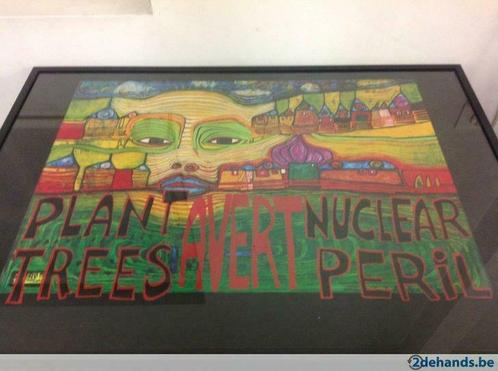 Hundertwasser, gelimiteerde poster, 90x100cm,, Antiquités & Art, Art | Autres Art