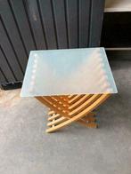 Table en bois pliante, 45 à 60 cm, Rectangulaire, Bois, Utilisé