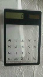 Calculatrice transparente photovoltaique marche sans pile, Articles professionnels, Enlèvement ou Envoi, Neuf, dans son emballage