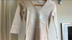 Beige T-shirt, V-hals. XS, Vêtements | Femmes, T-shirts, Enlèvement ou Envoi, Beige, Comme neuf, Manches longues