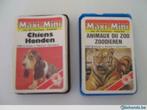 2 oude kwartetkaartspellen Maxi-Mini Schmid's, Gebruikt