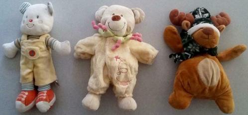 3 peluches pour bébé, Enfants & Bébés, Jouets | Peluches, Comme neuf, Autres types, Enlèvement