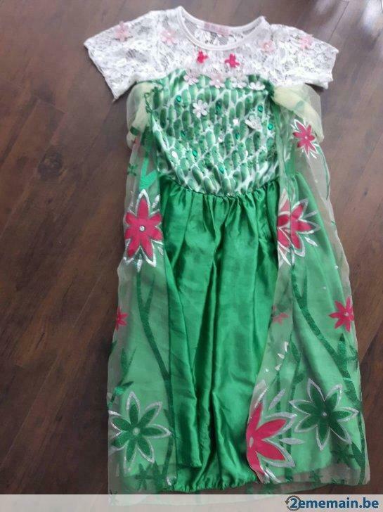 Robe reine des neiges II   8/10 ans, Enfants & Bébés, Costumes de carnaval & Déguisements, Utilisé, Fille