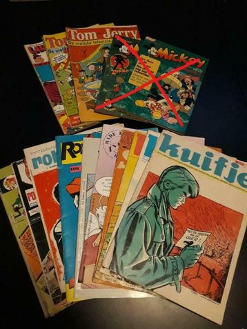 lot stripmagazines: Kuifje, Robbedoes,... beschikbaar voor biedingen