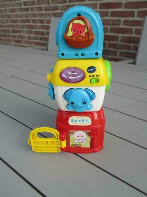 Vtech dieren stapelblokken, Kinderen en Baby's, Speelgoed | Vtech, Gebruikt, 6 maanden tot 2 jaar, Ophalen of Verzenden