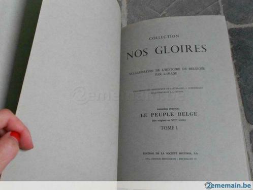"Nos gloires, le peuple belge" collection Historia Tome 1, Antiquités & Art, Antiquités | Livres & Manuscrits