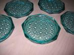 12 sous-verres en verre (2 séries différentes de 6 pièces), Gebruikt, Overige typen, Ophalen of Verzenden, Glas