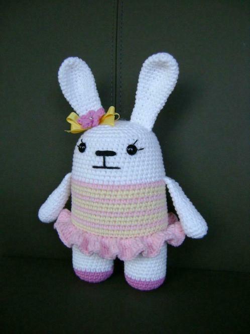 Gehaakt konijn, Hobby & Loisirs créatifs, Tricot & Crochet, Neuf, Envoi