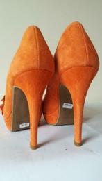 715B* MARIAN superb volledig leren oranje pumps (38), Kleding | Dames, Nieuw, Oranje, Pumps, Verzenden