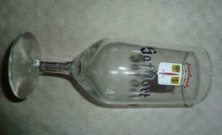 #E bier glas SAFDORT Brij Dendria / De Gheest - Aalst, Verzamelen, Glas en Drinkglazen, Nieuw, Bierglas, Ophalen of Verzenden