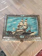 Ancien coffre en métal, Antiquités & Art, Enlèvement