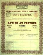 Hauts Fourneaux, Usines et Charbonnages de Sclessi, Action, Enlèvement ou Envoi, Avant 1920
