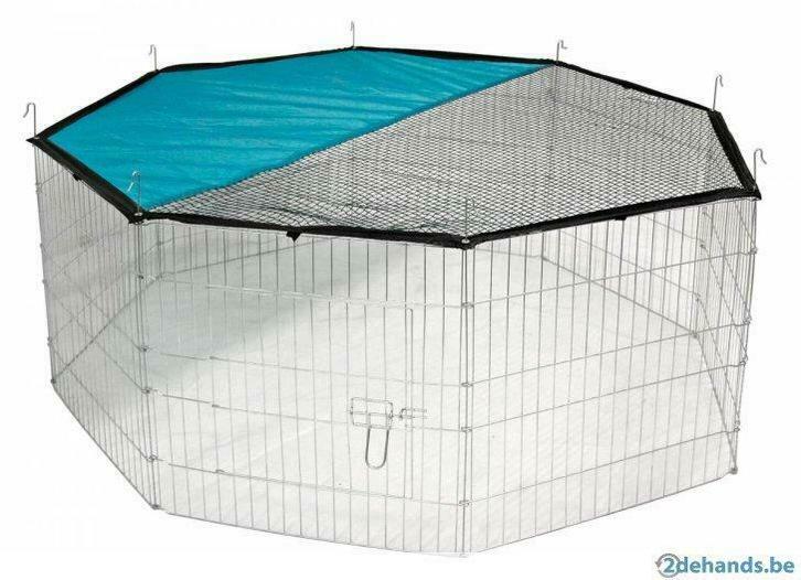 Buitenren konijnen met net en deur - Agrodieren beste prijs, Dieren en Toebehoren, Knaagdieren en Konijnen | Toebehoren, Nieuw