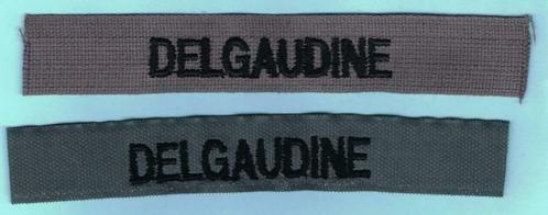 6 x Belgian Air Force set naamlinten DELGAUDINE, Collections, Objets militaires | Général, Armée de l'air, Enlèvement ou Envoi