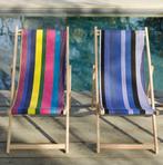 Houten strandstoel met - zonder armleuning ook voor kinderen, Tuin en Terras, Nieuw, Hout, Verzenden