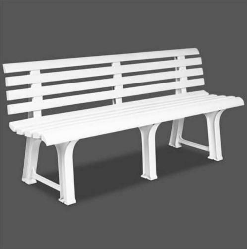 Comfortabel Parkbank / Tuinbank. 3-Persoons. Wit., Tuin en Terras, Tuinmeubel-accessoires, Nieuw, Ophalen of Verzenden