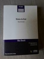 Histoire du droit Recueil de textes Wim Derock, Enlèvement ou Envoi, Neuf, Enseignement supérieur