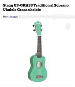 ukelele,merk:stagg,kleur :groen,nieuwstaat!, Musique & Instruments, Instruments à corde | Guitares | Acoustiques, Comme neuf, Autres types
