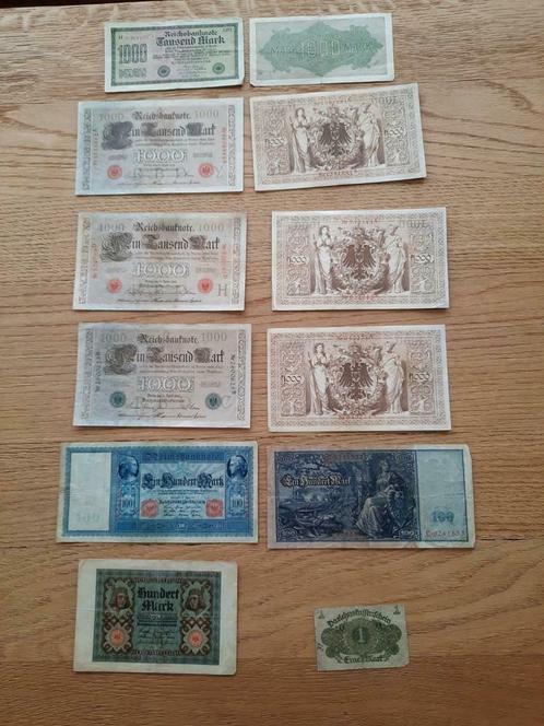 Duitse marken jaren 1910 -1928, Postzegels en Munten, Bankbiljetten | Europa | Niet-Eurobiljetten, Los biljet, Duitsland, Ophalen of Verzenden