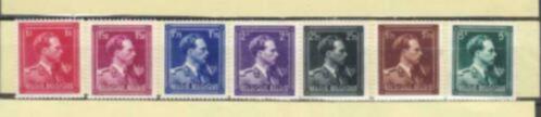 N 690/696 MNH SERIE LEOPOLD III de 1944., Timbres & Monnaies, Timbres | Europe | Belgique, Non oblitéré, Gomme originale, Maison royale