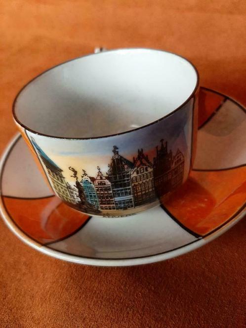 Art deco kopje, souvenir uit Antwerpen, Antiquités & Art, Curiosités & Brocante, Enlèvement ou Envoi