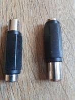 RCA vrouwelijk naar RCA vrouwelijk adapter, 2 stuk, Audio, Tv en Foto, Audiokabels en Televisiekabels, Ophalen of Verzenden, Nieuw
