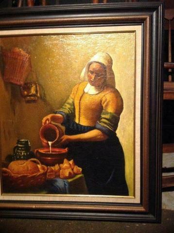 DE KEUKENMEID ( het Melkmeisje ) naar Jan Vermeer