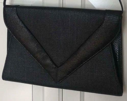 Tas - Vintage avondtasje, Handtassen en Accessoires, Tassen | Damestassen, Gebruikt, Zwart