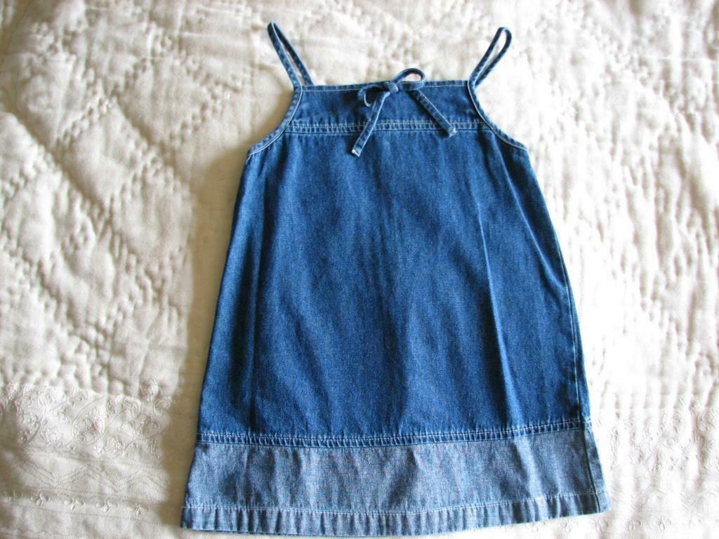 Robe en jean bleue pour fille, 2 ans (92), MET, Robe ou Jupe, Enlèvement ou Envoi, Comme neuf