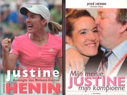Justine Henin / 2 Livres / Queen & My Champion / Neerlandais, Collections, Articles de Sport & Football, Comme neuf, Livre ou Revue